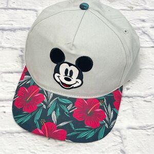 Disney Mickey Mouse Tropical Floral Snapback Hat